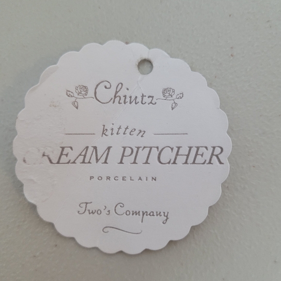 Two's Company Chintz Alexandra 3" Porcelain Floral Kitten Cream Pitcher - Picture 8 of 8